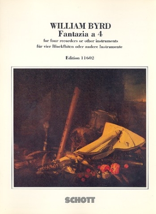 Fantasia a 4 for 4 recorders (SATB) score and 4 parts