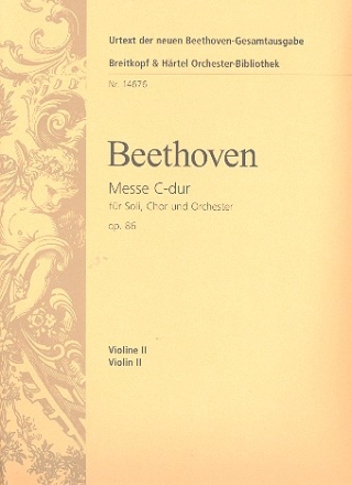 Messe C-Dur op.86 fr Soli, Chor und Orchester Violine 2