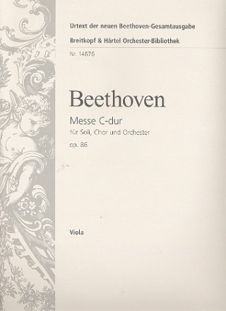 Messe C-Dur op.86 fr Soli, Chor und Orchester Viola