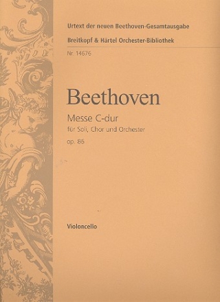 Messe C-Dur op.86 fr Soli, Chor und Orchester Violoncello