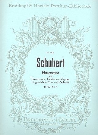 Hirtenchor D797,7 fr gem Chor und Orchester Partitur (dt)