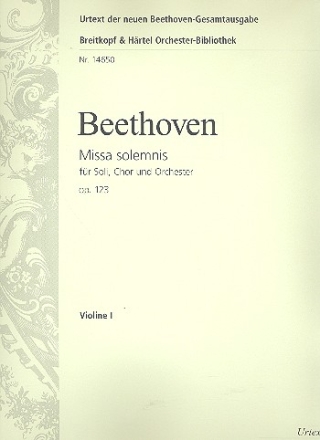 Missa solemnis op.123 fr Soli, Chor und Orchester Violine 1