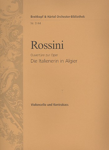 Die Italienerin in Algier - Ouvertre fr Orchester Violoncello / Kontrabass