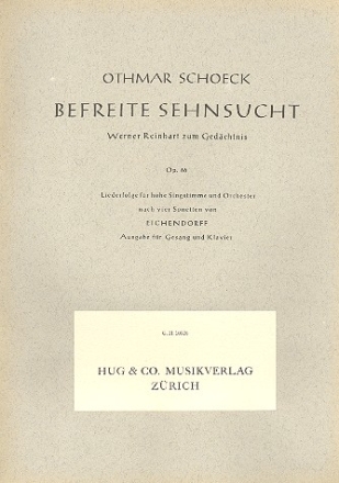 Befreite Sehnsucht op.66 fr Singstimme und Klavier