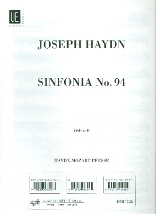 Sinfonie G-Dur Nr.94 Hob.I:94 fr Orchester Violine 2