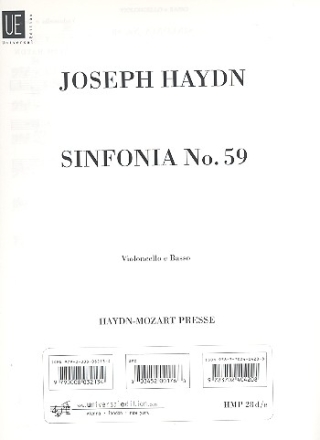 Sinfonie A-Dur Nr.59 Hob.I:59 fr Orchester Cello/Ba