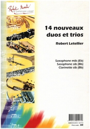 14 Nouveaux Duos et trios pour saxophones partition