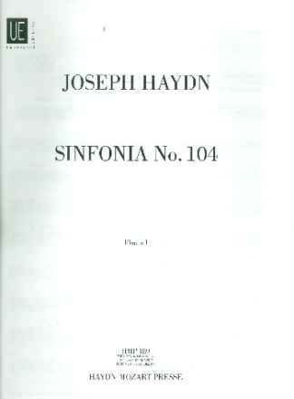 Sinfonie D-Dur Nr.104  Hob.I:104 fr Orchester Harmoniestimmen