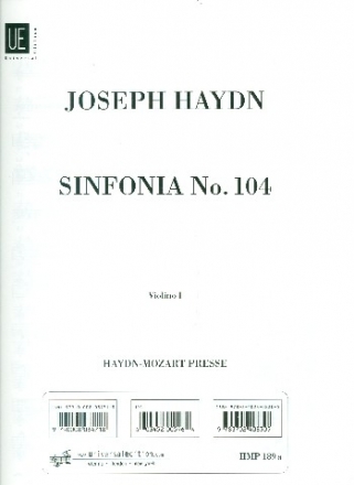 Sinfonie D-Dur Nr.104  Hob.I:104 fr Orchester Violine 1