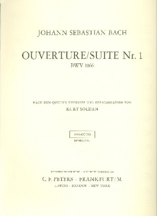 Ouvertre C-Dur BWV1066 fr Orchester Fagott