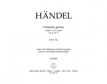 Concerto grosso c-Moll op.6,8 HWV326 fr Orchester Cembalo