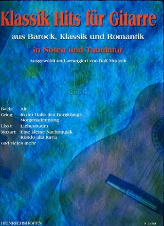 Klassik Hits Band 1  fr Gitarre/Tab