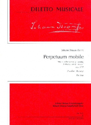 Perpetuum mobile 2. Fassung op.257 fr Orchester Partitur