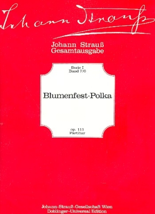 Blumenfest-Polka op.111 fr Orchester Partitur