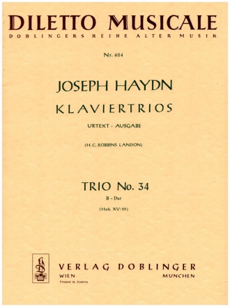 Klaviertrio B-Dur Nr.34 Hob.XV:20 fr Violine, Cello und Klavier Stimmen