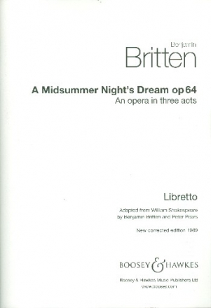 Ein Sommernachtstraum op. 64  Textbuch/Libretto