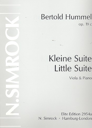 Kleine Suite op.19c fr Viola und Klavier