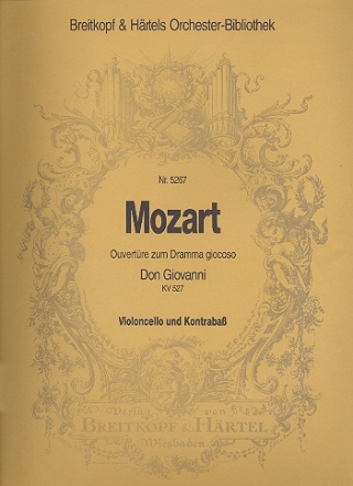 Ouvertre zu Don Giovanni KV527 fr Orchester Violoncello / Kontrabass