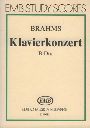 KONZERT B-DUR OP. 83 FUER KLAVIER UND ORCHESTER, STUDIENPARTITUR DARVAS, GABOR, ED.