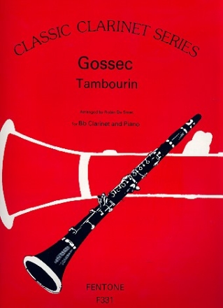 Tambourin for clarinet and piano