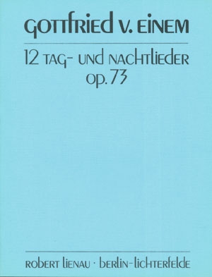 12 Tag- und Nachtlieder op.73 fr Gesang und Klavier