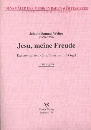 Jesu meine Freude fr Soli, gem Chor, Streicher und Orgel Partitur