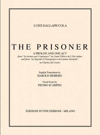 The Prisoner  vocal score (it/en)