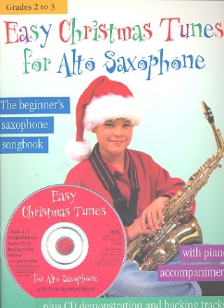 Easy Christmas Tunes (+CD) for alto sax with piano accompaniment