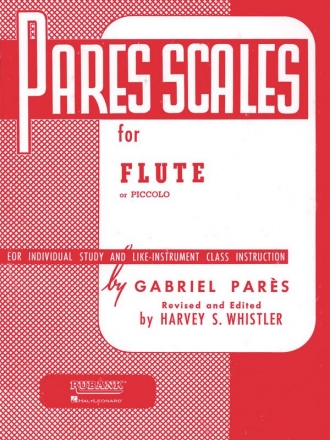 Pares Scales for flute or piccolo for individual study and like- instrument class instruction