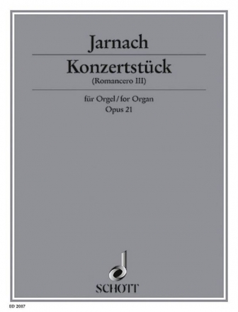 Konzertstck op. 21 (Romancero 3) fr Orgel