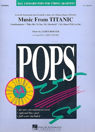 Music from Titanic: for string quartet score and parts