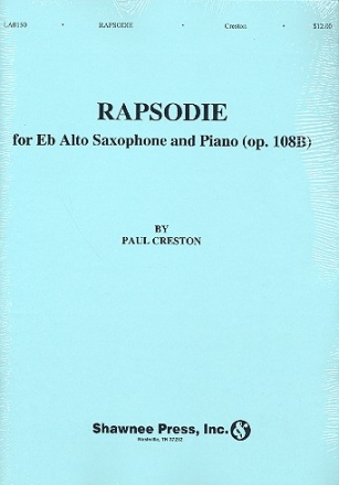 Rapsodie op.108b for alto saxophone and piano