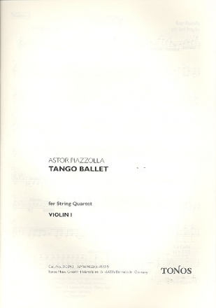 Tango Ballet  fr Streichquartett Partitur und Stimmen