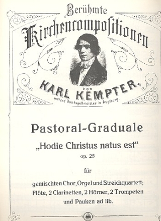 Hodie Christus natus est op.25a fr gem Chor und Orchester Orgelauszug