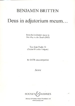 Deus in adjutorium meum... Nr. 112 fr gemischter Chor (SATB) a cappella Chorpartitur