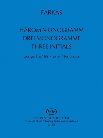 3 MONOGRAMME FUER KLAVIER