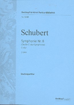 Sinfonie C-Dur Nr.8 D944 fr Orchester Studienpartitur