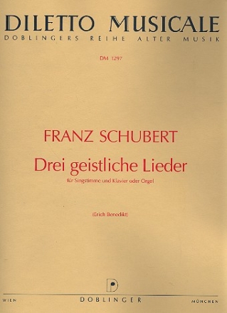 3 geistliche Lieder fr Singstimme und Klavier (Orgel)