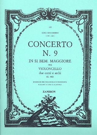 Concerto si bemol maggiore per violoncello, 2 corni e archi per violoncello e pianoforte