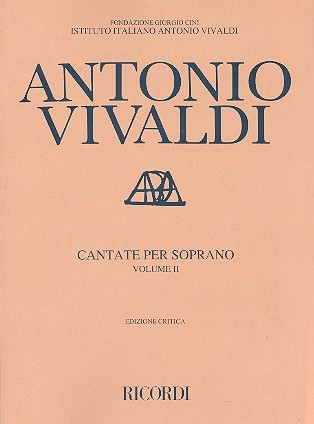 Cantate vol.2 per soprano e basso continuo