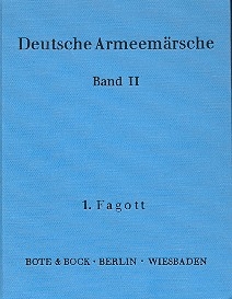 Deutsche Armeemrsche Band 2 Fagott 1