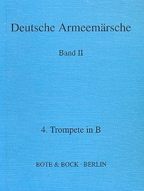 Deutsche Armeemrsche Band 2 Trompete 4 (Batrompete)