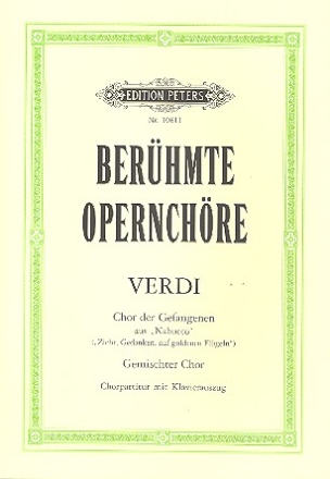 Zieht Gedanken auf goldenen Flgeln aus 'Nabucco' fr gem Chor und Klavier (it/dt) Chor der Gefangenen