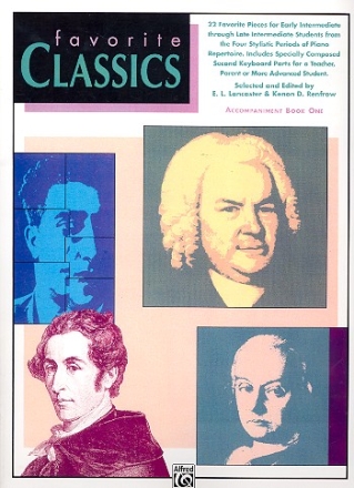 FAVORITE CLASSICS ACCOMPANIMENT BOOK 1 22 PIECES WITH SPECIALLY COMPOSED SECOND KEYBOARD PARTS,  SCORE