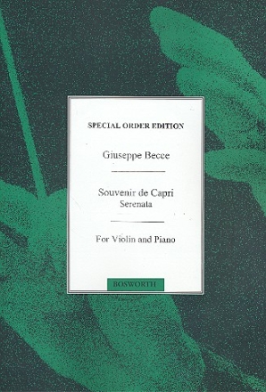 Souvenir de Capri op.12a Serenade fr Violine und Klavier Verlagskopie