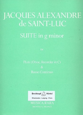 Suite g minor for flute (ob, recorder in c) and bc