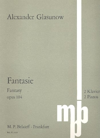 Fantasie op.104 fr 2 Klaviere 2 Spielpartituren