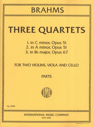 3 string quartets for string quartet parts