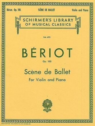 Scne de ballet op.100 for violin and piano