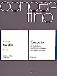 Concerto G-Dur RV 436/PV 140 F VI No. 8 fr Flte, Streichorchester und Basso continuo Partitur